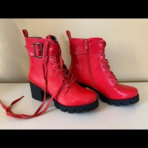 Nasty Gal red boots
